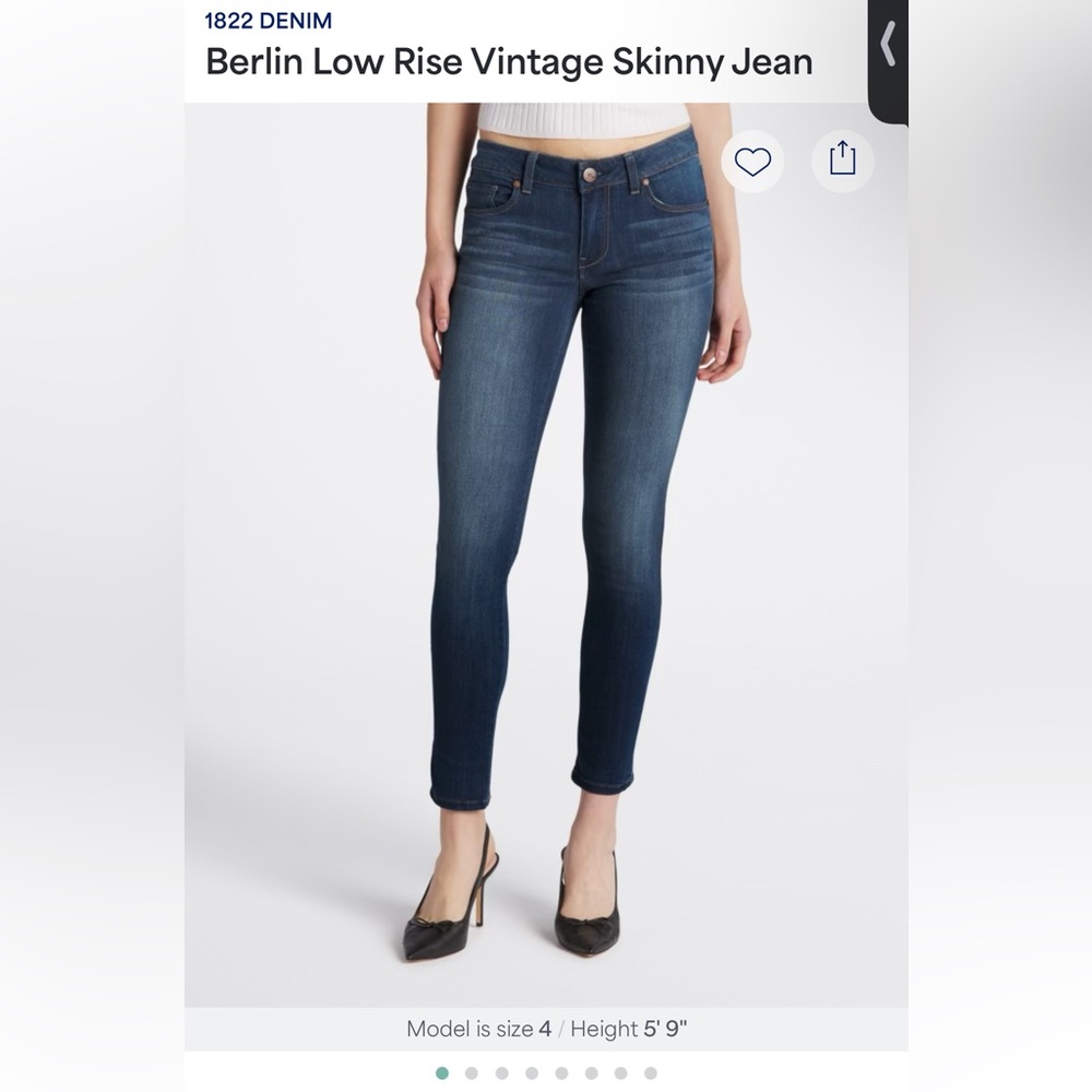 Stitch Fix 1822 Denim Berlin Low Rise Vintage Skinny Jeans